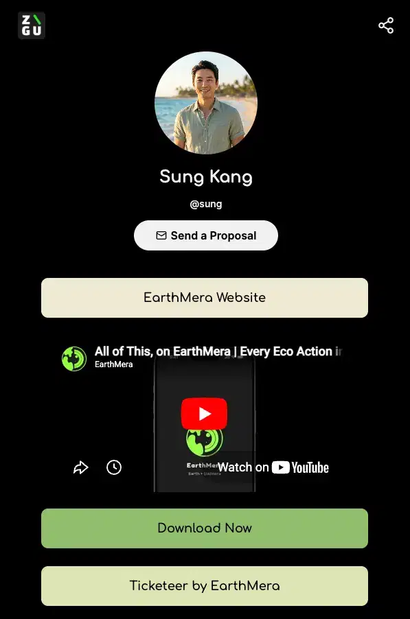 Sung Kang's ZIGU profile