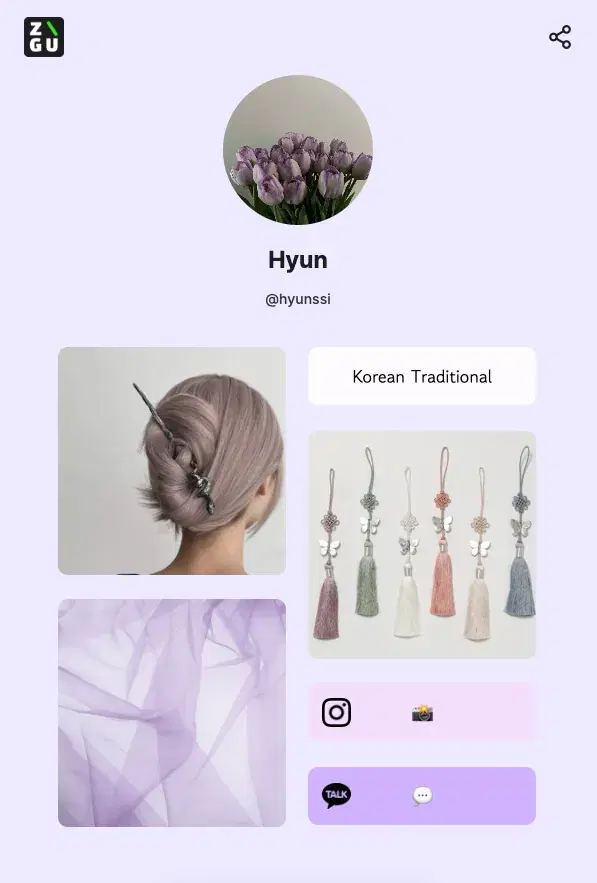Hyun's ZIGU profile