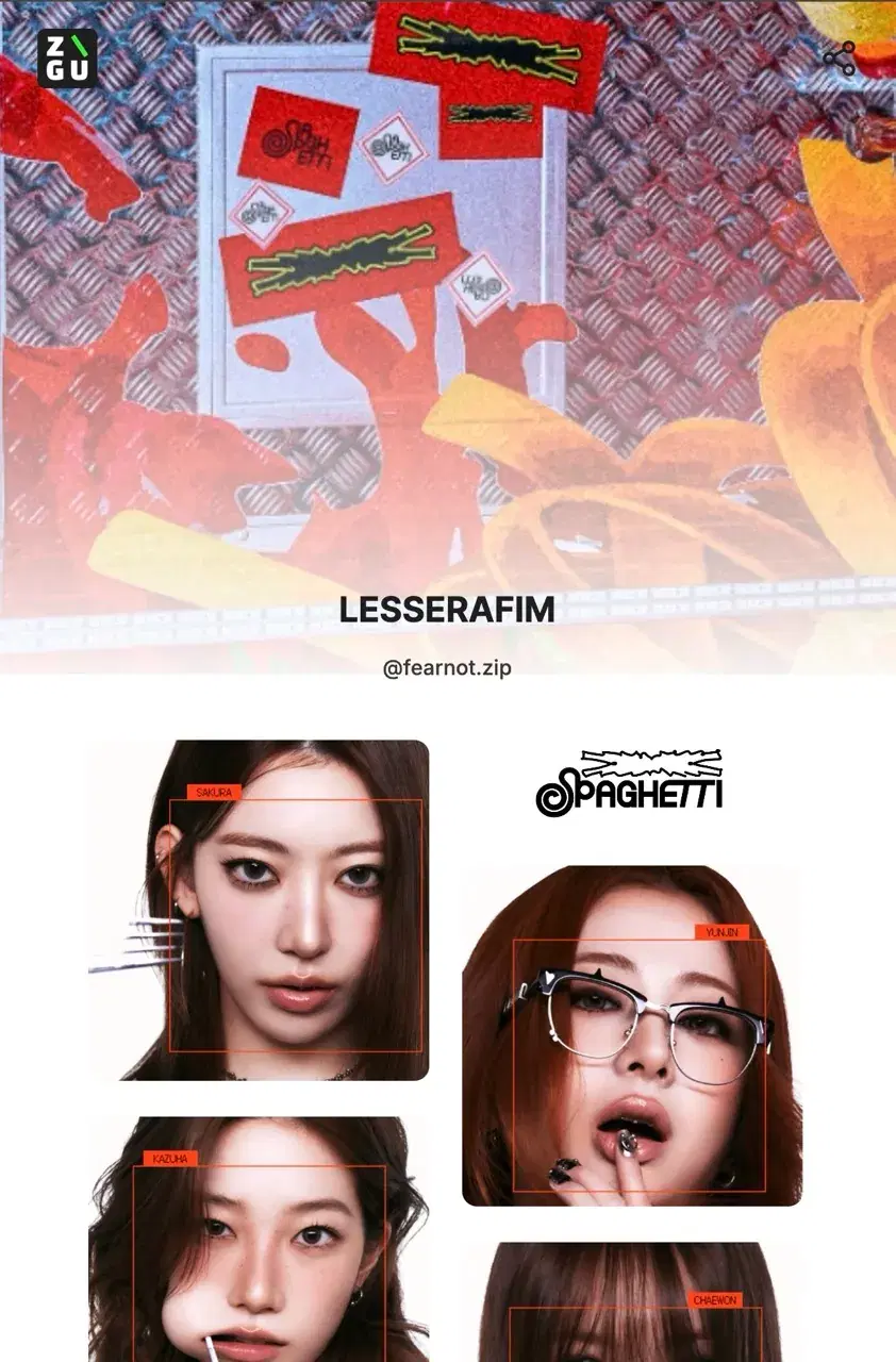 LESSERAFIM's ZIGU profile