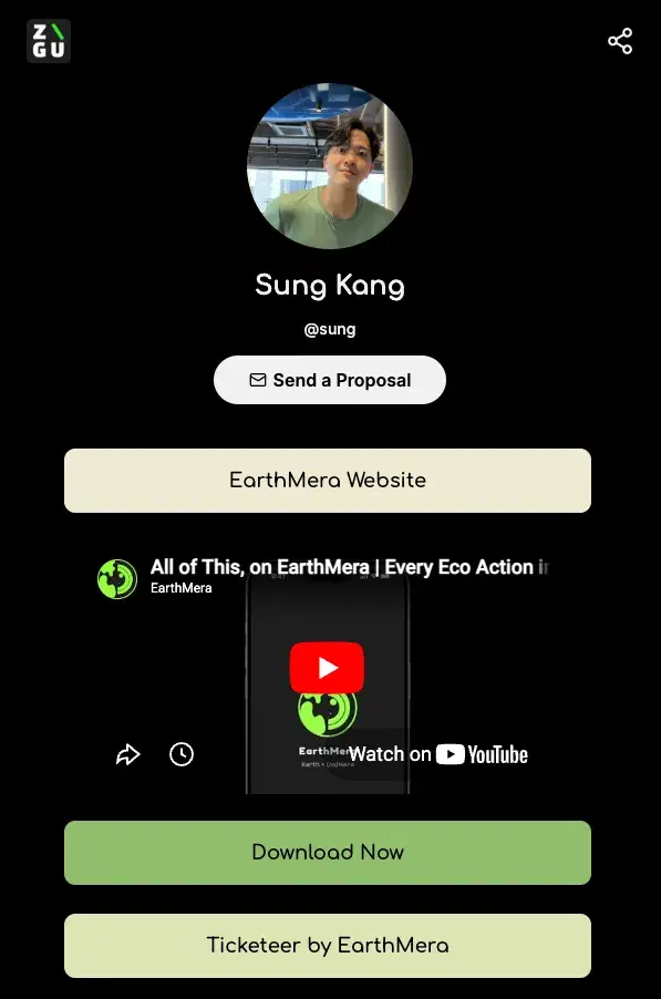 Sung's ZIGU profile